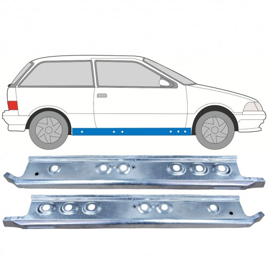 Reparație prag interior pentru Suzuki Swift 1988-2004 / Stânga / Dreapta / Stânga / Dreapta 12824