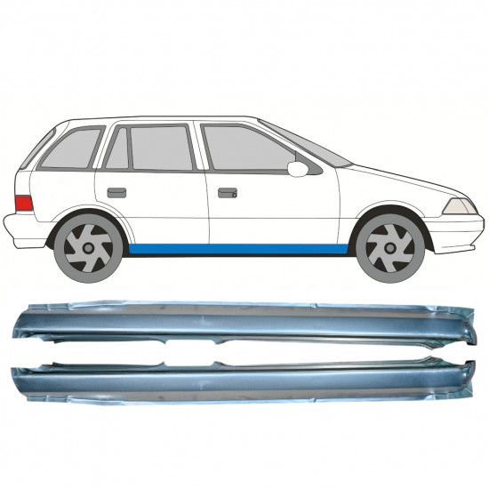 Reparație prag pentru Suzuki Swift 1988-2004 / Stânga+Dreapta / Set 10046