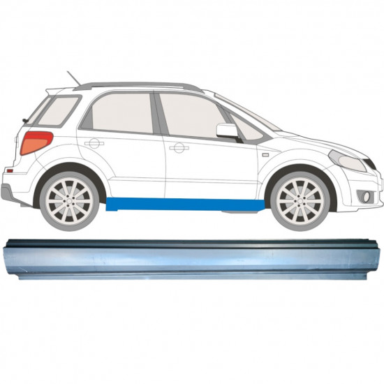 Reparație prag pentru Fiat Sedici Suzuki Sx4 2006-2014 / Dreapta 6505