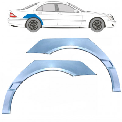 Reparație aripă spate pentru Mercedes S-class 1998-2005 / Stânga+Dreapta / Set 9221