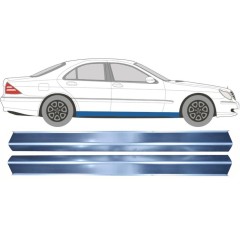 Reparație prag pentru Mercedes S-Class W220 1998-2005 / Stânga = Dreapta (simetric) / Set 10487