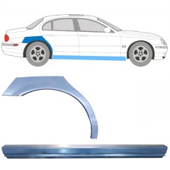 Reparație prag + aripă spate pentru Jaguar S-Type CCX 1999-2007 / Dreapta / Set 12623