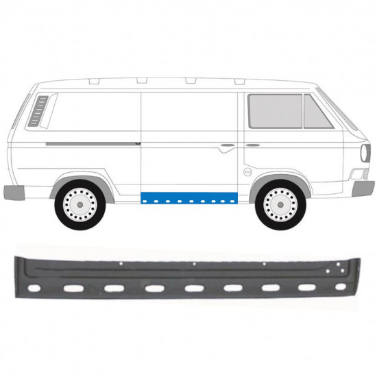 VW T3 1979-1992 UȘĂ GLISANTĂ PANEL INTERIOR / DREAPTA
