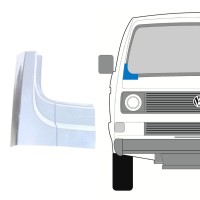 Panou reparație parbriz pentru Volkswagen Transporter T3 1979-1992 / Dreapta 16126