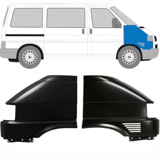 Aripă față pentru Volkswagen Transporter T4 1996-2003 / Stânga+Dreapta / Set 10583