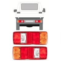 Lampă spate pentru Volkswagen Transporter T4 1990-2003 / Stânga+Dreapta / Set 9756