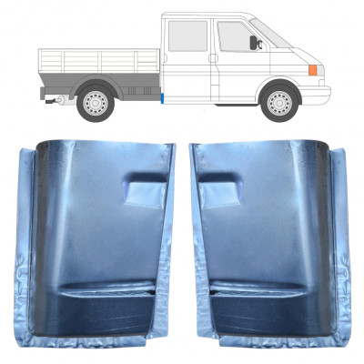 Reparație colț spate pentru VW Transporter T4 1990-2003  Cabină dublă / Set 11778