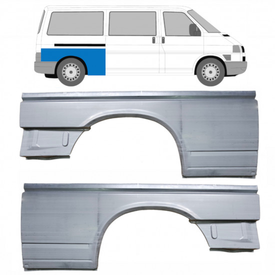 Reparație aripă spate pentru VW Transporter T4 1990-2003 / LWB / Stânga+Dreapta / Set 10652