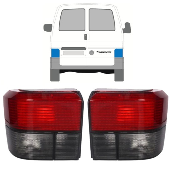 Lampă spate pentru Volkswagen Transporter T4 1990-2003 / Stânga+Dreapta / Set 9770