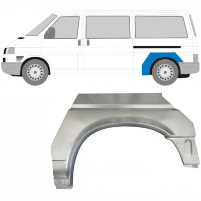 VW T4 1990-2003 BAZA DE ROȚI LUNGĂ SEGMENT REPARAȚIE ARIPĂ SPATE PANEL / STÂNGA