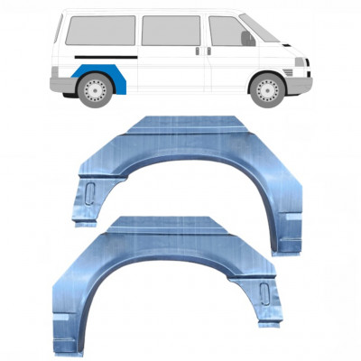 Reparație aripă spate pentru VW Transporter T4 1990-2003 / LWB / Stânga+Dreapta / Set 9445