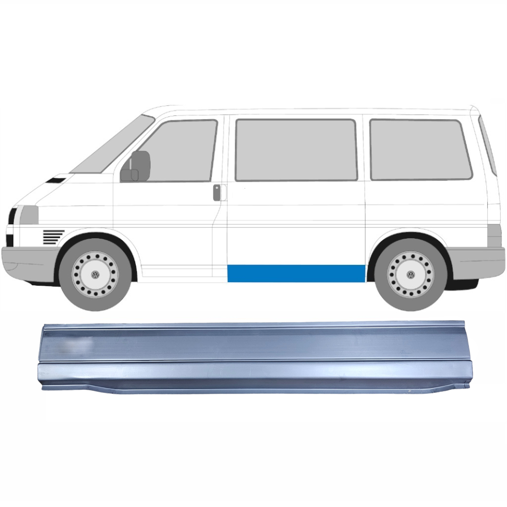 VW T4 1990-2003 SCĂZUT LATURĂ STIKNING PANOU DE REPARATII / STÂNGA