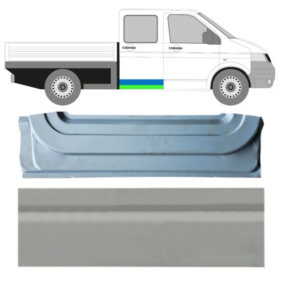 Reparație interior + exterior ușă spate pentru Volkswagen Transporter T5 2003-2015 / Dreapta / Set 16876