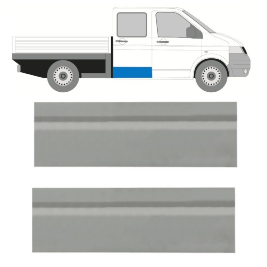 Reparație exterior ușă spate pentru Volkswagen Transporter T5 2003-2015 / Stânga = Dreapta (simetric) / Set 10265