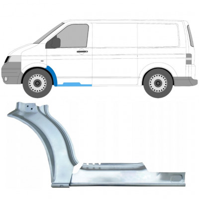 Reparație prag + aripă față pentru Volkswagen Transporter T5 2003-2015 / Stânga / Set 12637