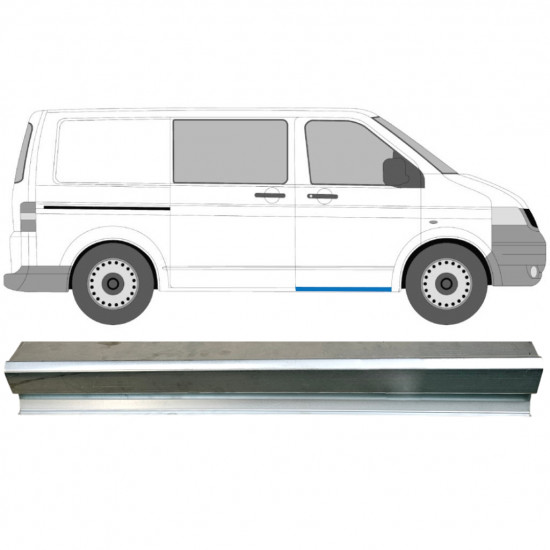 Reparație prag ușă față pentru VW Transporter T5 2003-2015 / Stânga = Dreapta (simetric) 8929