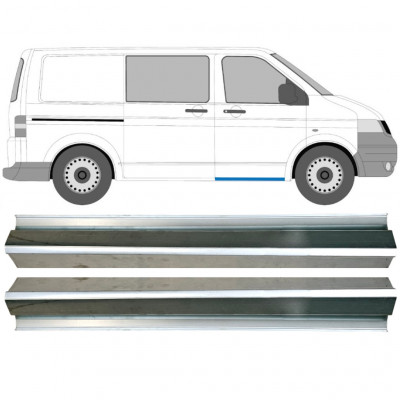 Reparație prag ușă față pentru VW Transporter T5 2003-2015 / Stânga = Dreapta (simetric) / Set 9695