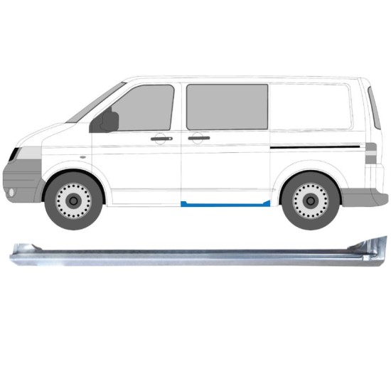 Prag ușă cu ușă culisantă dreapta pentru Volkswagen Transporter T5 2003-2015 / Stânga 16976