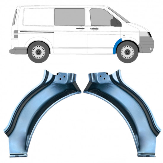 Panou de reparație aripă față pentru Volkswagen Transporter T5 2003-2009 / Set 12023