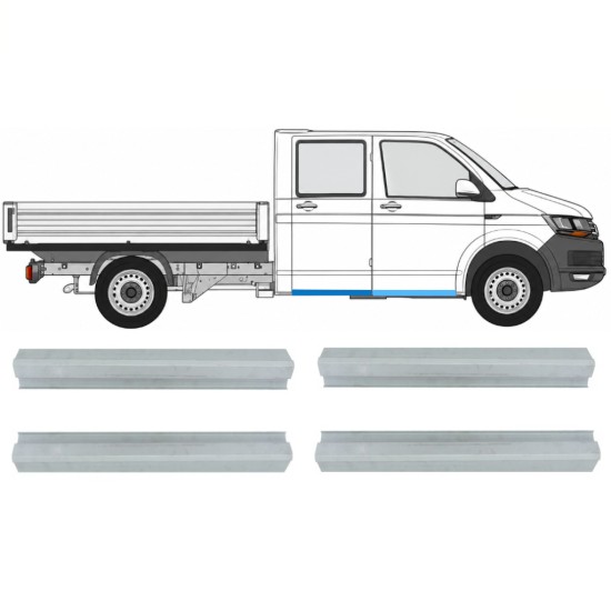 Reparație prag față + spate pentru Volkswagen Transporter T6 2015-2024 / Stânga+Dreapta 17132