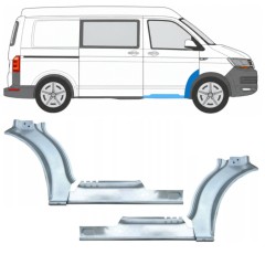 Reparație prag + aripă față pentru Volkswagen Transporter T6 2015-2024 17198