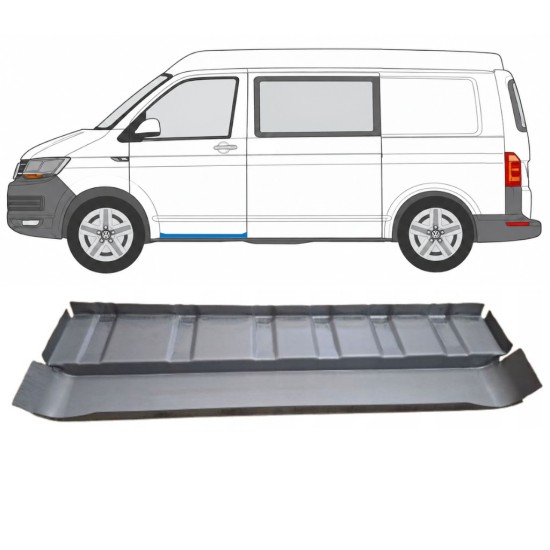 Podea treapta cabina stanga cu prag interior pentru Volkswagen Transporter T6 2015-2024 / Stânga 17157