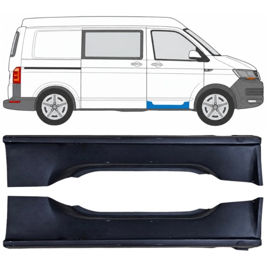 Reparație prag ușă față pentru Volkswagen Transporter T6 2015-2024 / Stânga+Dreapta 17194
