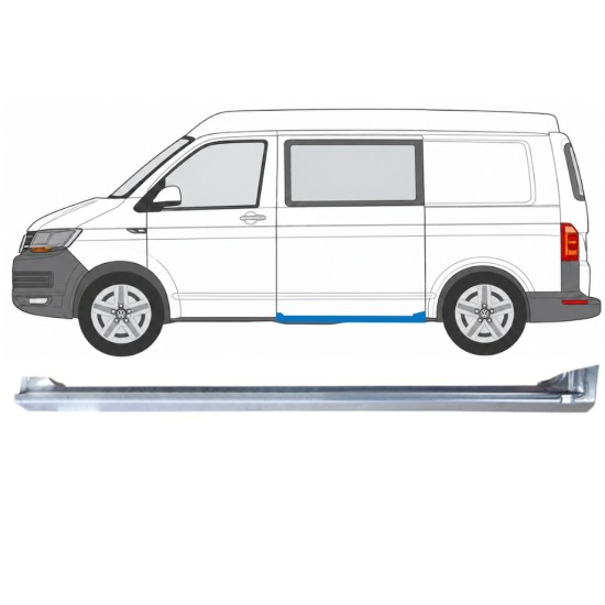 Prag ușă cu ușă culisantă dreapta pentru Volkswagen Transporter T6 2015-2024 / Stânga 17180