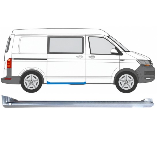 Prag ușă cu ușă culisantă dreapta pentru Volkswagen Transporter T6 2015-2024 / Dreapta 17179