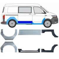 Reparație prag + aripă spate pentru Volkswagen Transporter T6 2015-2024 17136