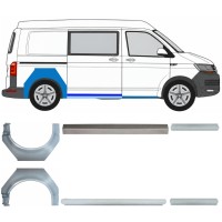 Reparație prag + aripă spate pentru Volkswagen Transporter T6 2015-2024 17137