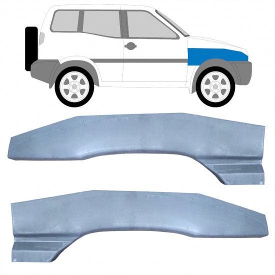 Panou de reparație aripă față pentru Nissan Terrano 1993-1999 / Stânga+Dreapta / Set 9574