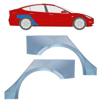 Reparație aripă spate pentru Tesla Model 3 2017-2023 / Stânga+Dreapta / Set 16375