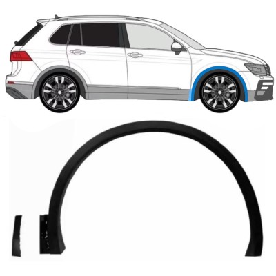 Bandou aripă față pentru Volkswagen Tiguan 2016-2024 R-Line / Dreapta / Set 14848
