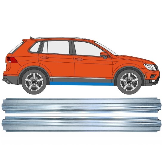 Reparație prag pentru Volkswagen Tiguan 2016-2024 / Stânga+Dreapta / Set 17219