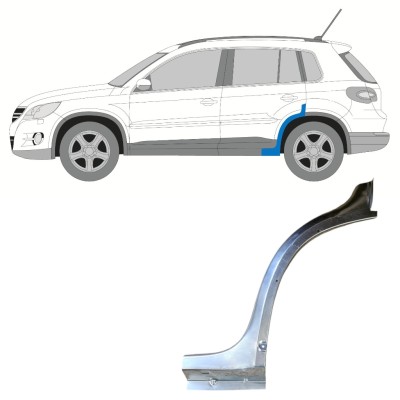 Reparație aripă spate partea din față pentru Volkswagen Tiguan 2007-2016 / Stânga 15784