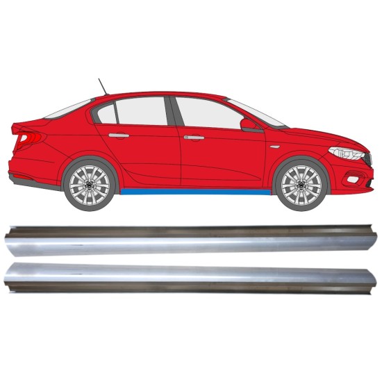 Reparație prag partea inferioară pentru Fiat Tipo 2016- / Stânga+Dreapta / Set 14974