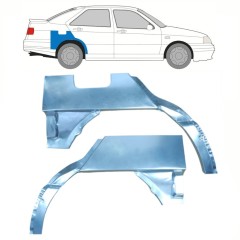 Reparație aripă spate pentru Seat Toledo I 1991-1999 / Stânga+Dreapta / Set 10804