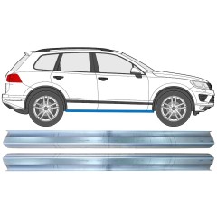 Reparație prag pentru Volkswagen Touareg 2010-2018 / Stânga = Dreapta (simetric) / Set 11749