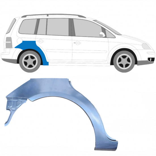 VW TOURAN 2003-2010 SEGMENT REPARAȚIE ARIPĂ SPATE / DREAPTA