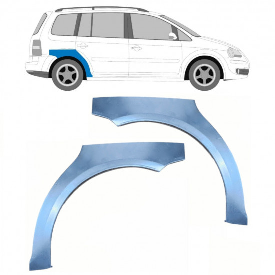 Reparație aripă spate pentru VW Touran 2003-2015 / Stânga+Dreapta / Set 9202