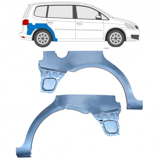 Reparație aripă spate pentru VW Touran 2010-2015 / Stânga+Dreapta / Set 10520