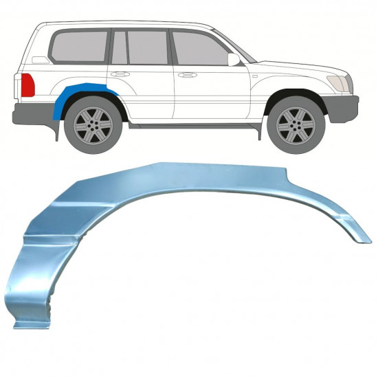 Reparație aripă spate pentru Toyota Land Cruiser 1998-2007 / Dreapta 8982