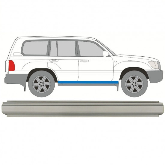 Reparație prag pentru Toyota Land Cruiser 1998-2007 / Dreapta 8925