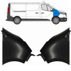 Aripă față pentru Renault Trafic 2014- 2021-2026 / Stânga+Dreapta / Set 17106