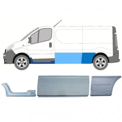 Set panouri de reparare pentru Renault Trafic Opel Vivaro 2001-2014 / LWB / Stânga /  11107