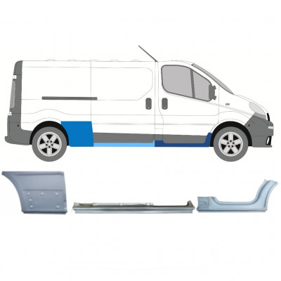 RENAULT TRAFIC OPEL VIVARO 2001-2014 BAZA DE ROȚI LUNGĂ PANOU DE REPARATII / A STABILIT / DREAPTA