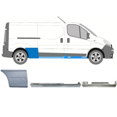 Set panouri de reparare pentru Renault Trafic 2001-2014 / Dreapta / 11104