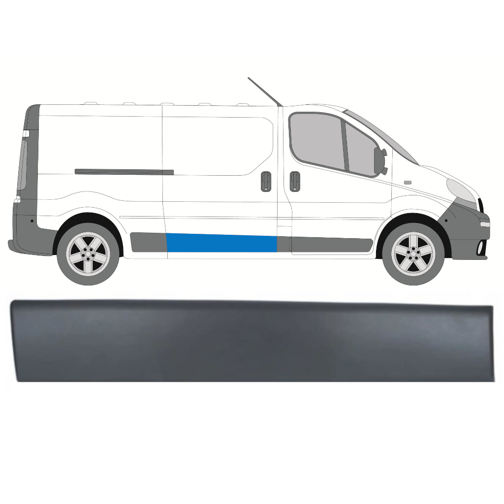 Bandou Ușă Glisantă Pentru Renault Trafic 2001-2014 / Dreapta 8203