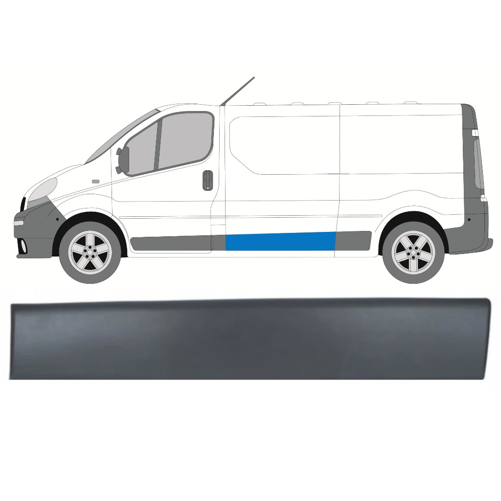 Bandou Lateral Pentru Renault Trafic 2001-2014 / Stânga 8204